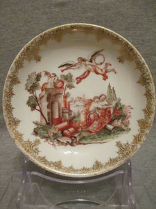 Soucoupe Fleur De Prunus Hausmaler En Porcelaine De Meissen 1730 