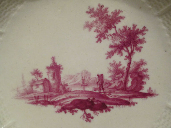 Ludwigsburger Porzellan, Porcelaine, Porzellan Scenic Cup &amp; Saucer.1700 