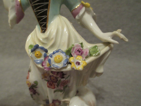 Figure Bergère En Porcelaine De Meissen 18ème