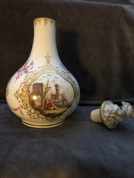 Meissen Porcelain Marcolini Scenic Scent Bottle 1774 - 1813