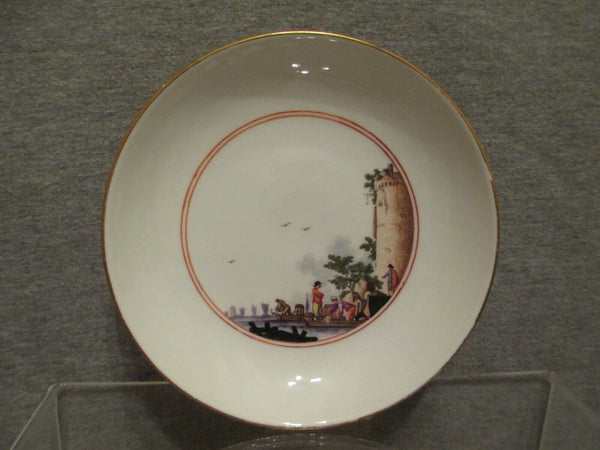 Porcelaine De Meissen, Porzellan Kauffahrtei Tasse Et Soucoupe 1745