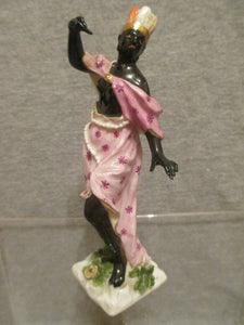 Figure allégorique en porcelaine de Meissen de « l'Amérique », 1745. 