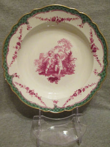 Meissen Porcelain Soup Plate with Putti, Dot Period. 1763-74 (No1)