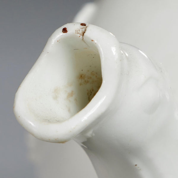 Théière En Porcelaine De Meissen Blanc De Chine Moulé Vigne 1740 