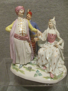 Royals turcs de Meissen avec garde.