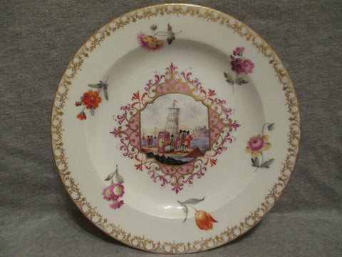 Meissen kauffahrtei Plate 1st Class 18th Century
