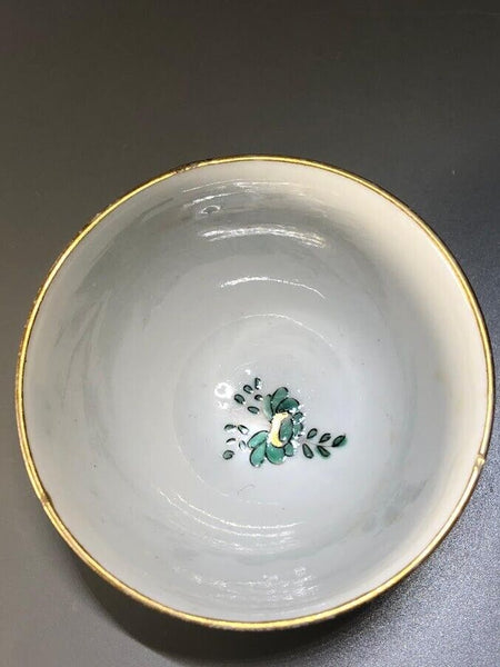 La Nove Porcelain Floral Tea Bowl, 1752 Red Star Mark