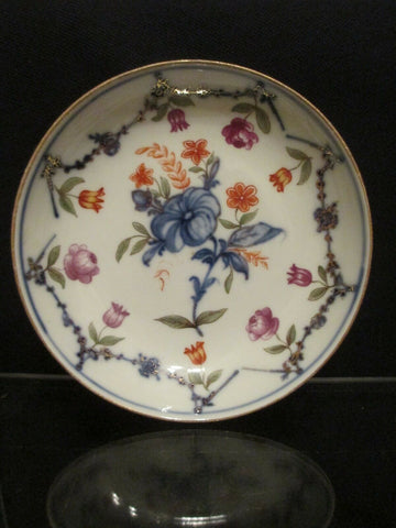 Soucoupe Florale En Porcelaine De Furstenberg 18ème 