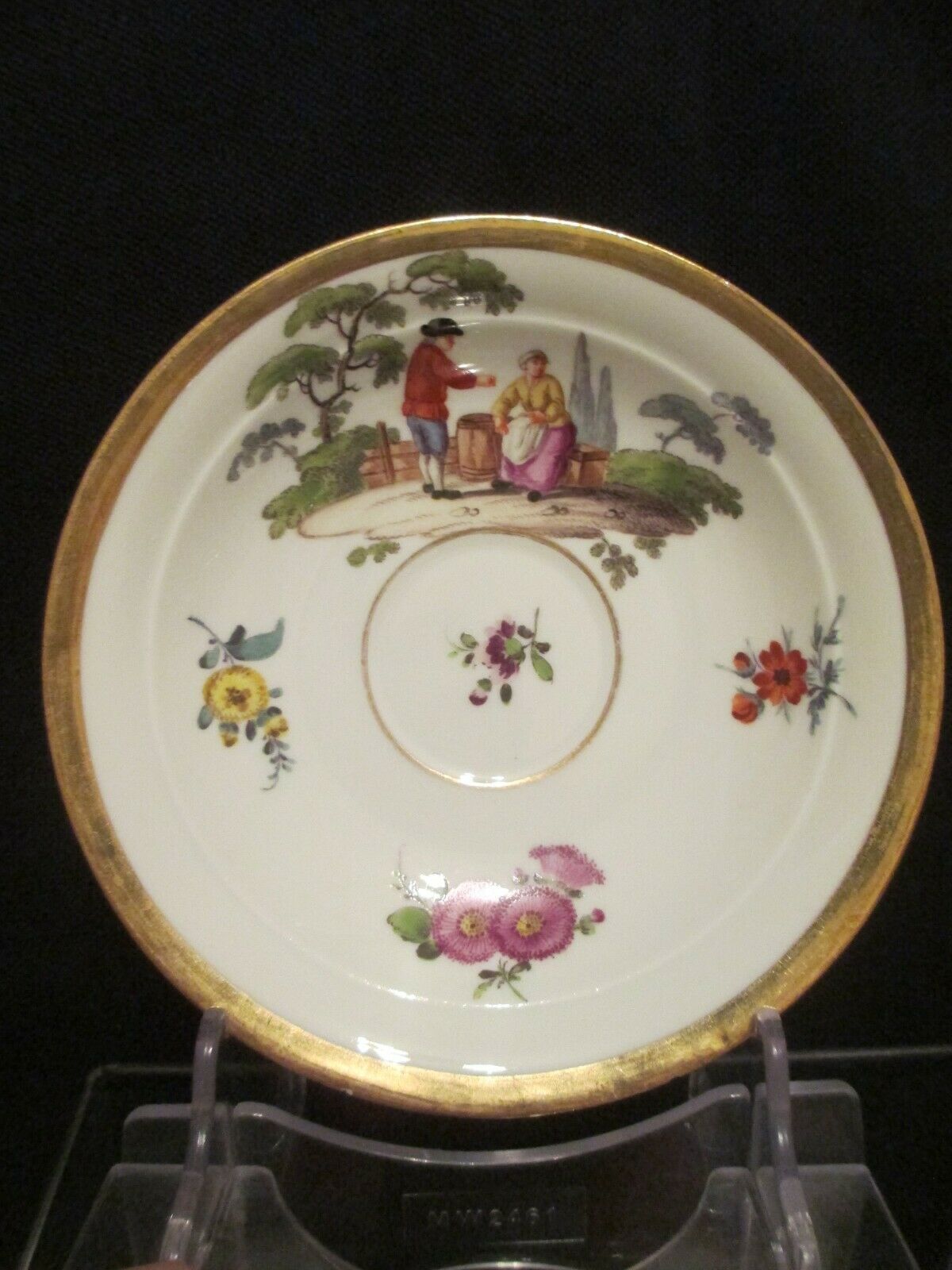 Soucoupe Tenniers En Porcelaine De Meissen (3) 