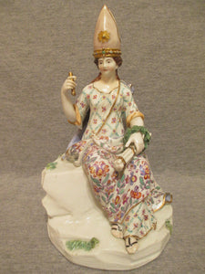 Figurine Jeanne Papesse Meissen, Extrêmement Rare 1770