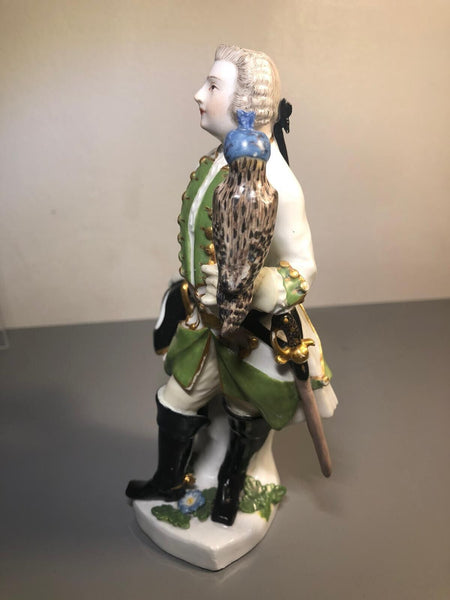 Meissener Porzellanfigur „Der Falkner“ 1744 - 1746 KHC Mark, JF Eberlein 