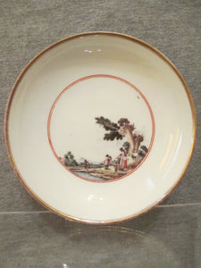 Meissen Scenic Saucer 18th Century