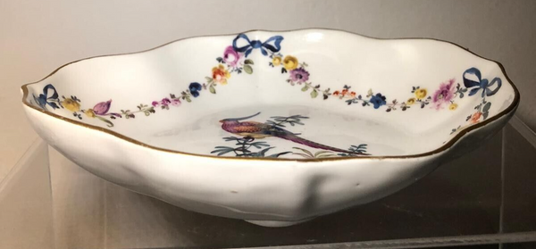 Meissen Porcelain Ornithological Spoon Tray 1740