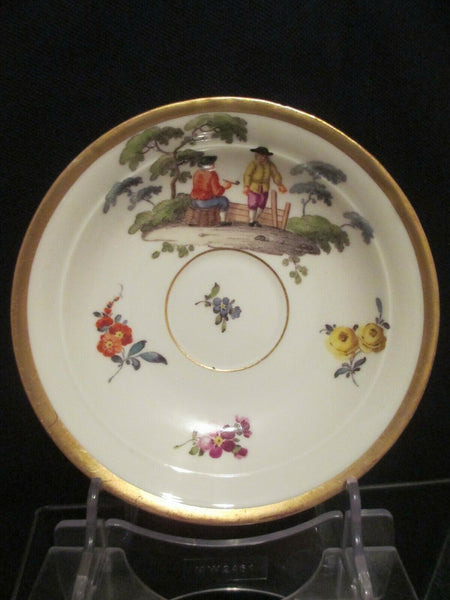 Soucoupe Tenniers En Porcelaine De Meissen (1) 