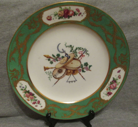 Sevres Porcelain, Porcelaine, Porzellan Dinner Plate. 1770's