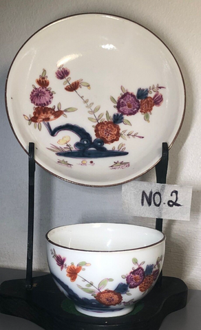 Bol à thé et soucoupe Kakiemon en porcelaine de Meissen 1730 Drehers Marks #2