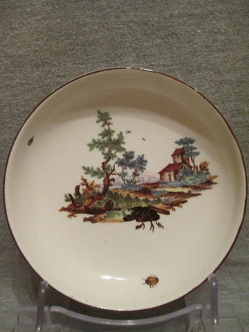 Hochst Porcelain, Scenic Saucer. 1700's