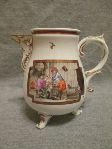Pot Scénique En Porcelaine De Fulda, 18ème Siècle