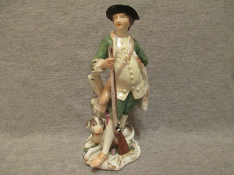 Meissen Porcelain, Hunter Figurine 18th C