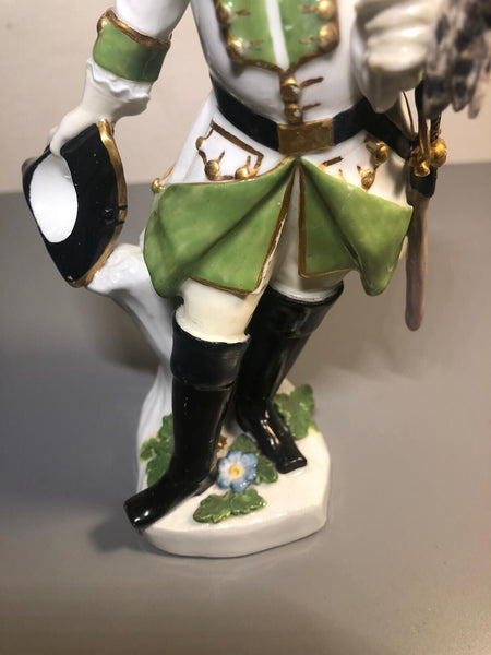 Meissen Porcelain Figurine "The Falconer"  1744 - 1746 KHC Mark, J.F. Eberlein