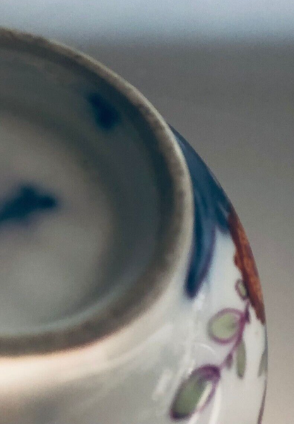 Meissen Porcelain Kakiemon Tea Bowl and Saucer 1730 Drehers Marks #2