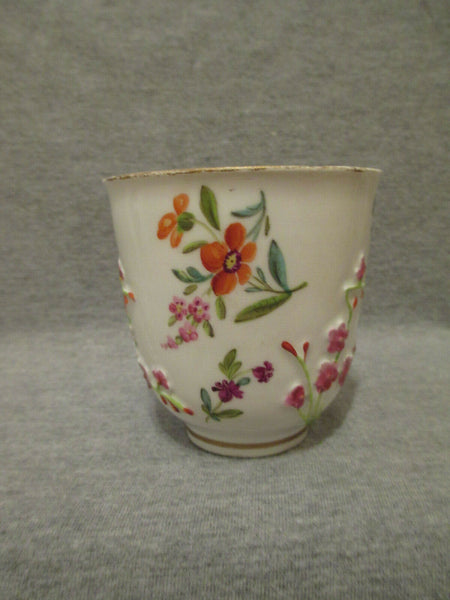 Meissen Floral Moulded Beaker 1st Class 18th C