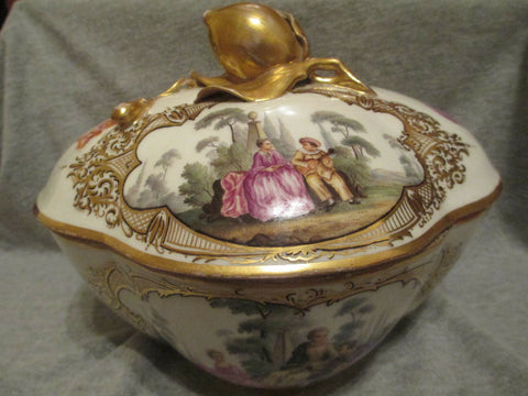 Meissen Courting Couples Soupière Années 1700