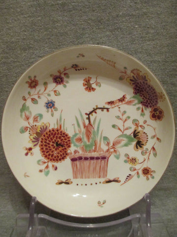 Hochst Porcelain, Kakiemon Saucer. 1700's Very Rare, Red Wheel Mark