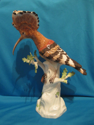 Meissen Wiedehopf Hoopoe Bird , 31,1/2cm
