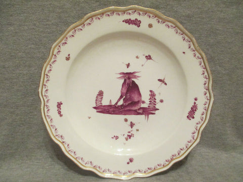 Assiette Meissen Fabeltiere 18ème Siècle