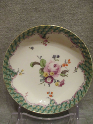 Meissen Porcelain Floral Saucer 18th C