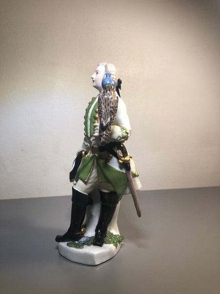 Figurine en porcelaine de Meissen "Le fauconnier" 1744 - 1746 KHC Mark, JF Eberlein 