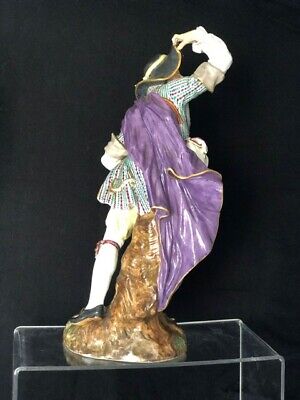 Figurine En Porcelaine De Meissen " Le Vagabond 19ème S, Très Rare Ex- Sothebys 