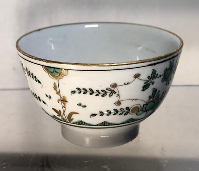 La Nove Porcelain Floral Tea Bowl, 1752 Red Star Mark